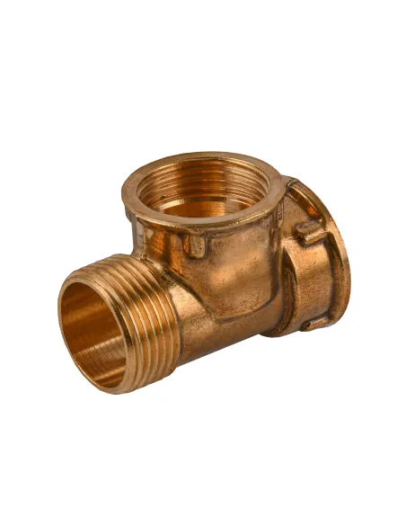 Тройник Optimum LT444S 3/4 дюйма, ВВН, латунный