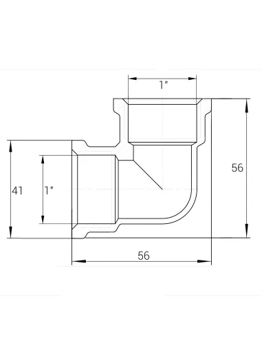 Кут нікелевий Optimum NL551S 1 дюйм ВВ