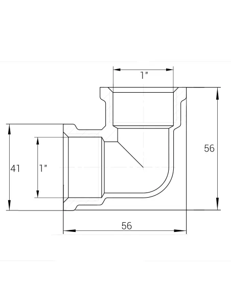 Кут нікелевий Optimum NL551S 1 дюйм ВВ