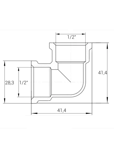 Уголок никелевый Optimum NL331S 1/2 дюйма ВВ