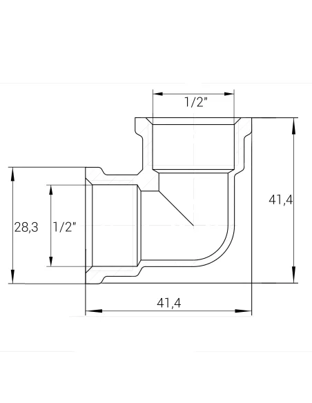 Кут нікелевий Optimum NL331S 1/2 дюйма ВВ
