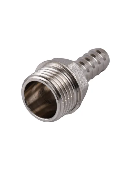 Штуцер Optimum NU3E2S 1/2 дюйми Н 10 мм нікельований