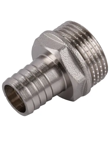 Штуцер Optimum NU5J2S 1 дюйма Н 20 мм нікельований