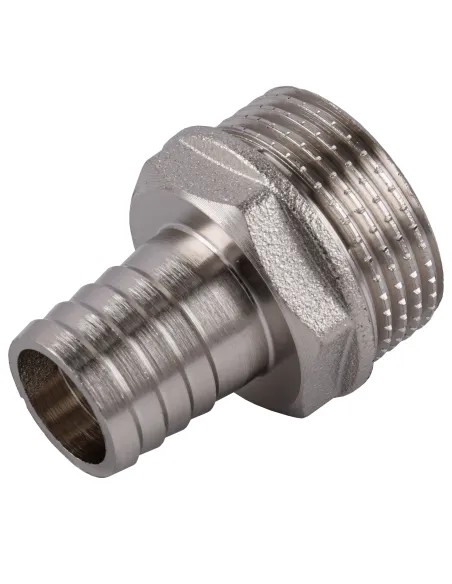 Штуцер Optimum NU5J2S 1 дюйма Н 20 мм никелированный