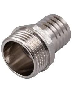 Штуцер Optimum NU5L2S 1 дюйма Н 25 мм никелированный