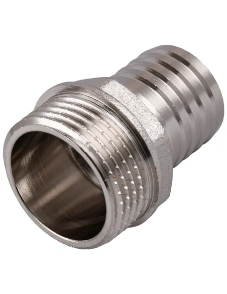 Штуцер Optimum NU5L2S 1 дюйма Н 25 мм нікельований