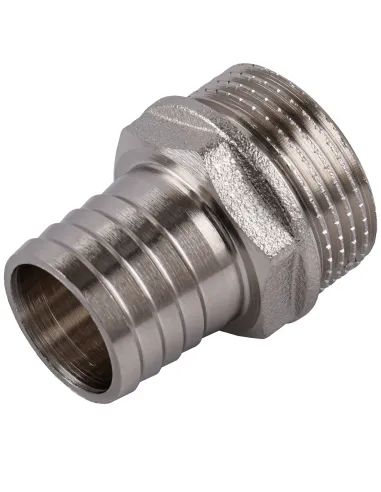 Штуцер Optimum NU5L2S 1 дюйма Н 25 мм нікельований