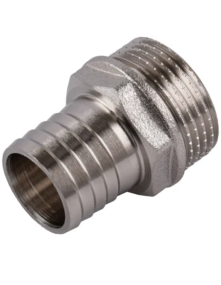 Штуцер Optimum NU5L2S 1 дюйма Н 25 мм никелированный