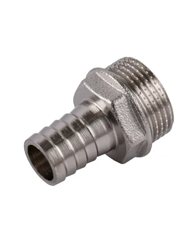 Штуцер Optimum NU4H2S 3/4 дюйми Н 16 мм нікельований