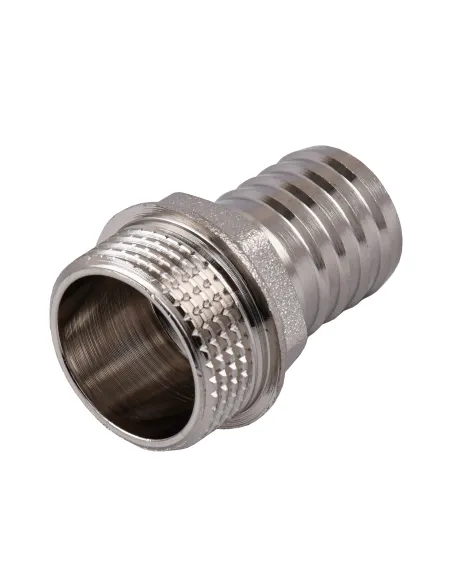 Штуцер Optimum NU4J2S 3/4 дюйма Н 20 мм никелированный