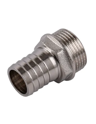 Штуцер Optimum NU4J2S 3/4 дюйма Н 20 мм никелированный