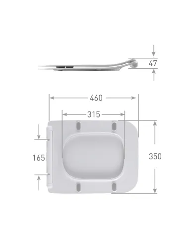 Сиденье для унитаза Q-Тap Quick Release QTSC179W48700, микролифт
