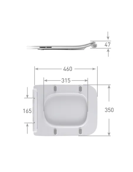 Сиденье для унитаза Q-Тap Quick Release QTSC179W48700, микролифт