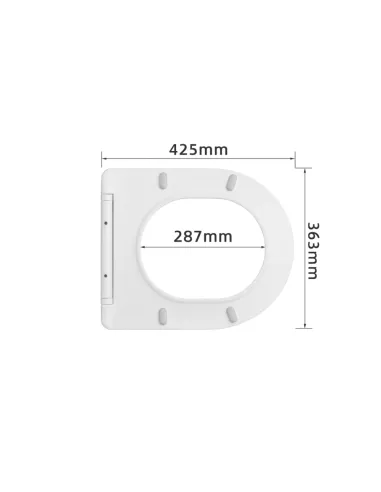 Сидіння для унітазу Q-Тap Slim QTSC179W48675, мікроліфт