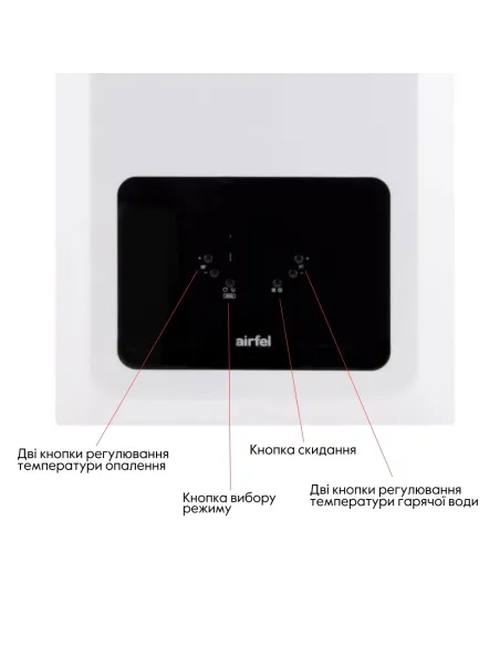 Газовий котел Airfel Optimum Premix A2CPX036EARU 36 кВт двоконтурний, конденсаційний