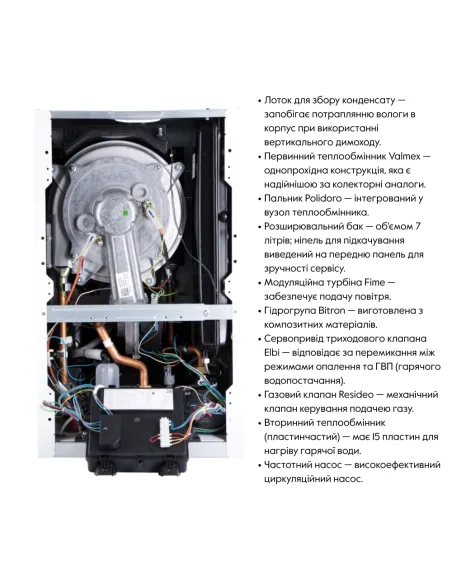 Газовый котел Airfel Optimum Premix A2CPX036EARU 36 кВт двухконтурный, конденсационный