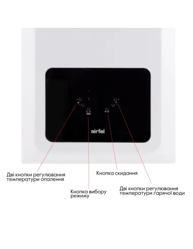 Газовий котел Airfel Optimum Premix A2CPX030EARU 30 кВт двоконтурний, конденсаційний