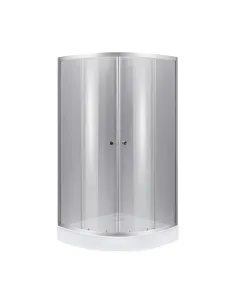 Душевая кабина с низким поддоном Lidz Latwa SC90x90.SAT.LOW.DGR, полукруглая