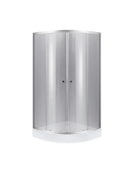 Душевая кабина с низким поддоном Lidz Latwa SC90x90.SAT.LOW.DGR, полукруглая