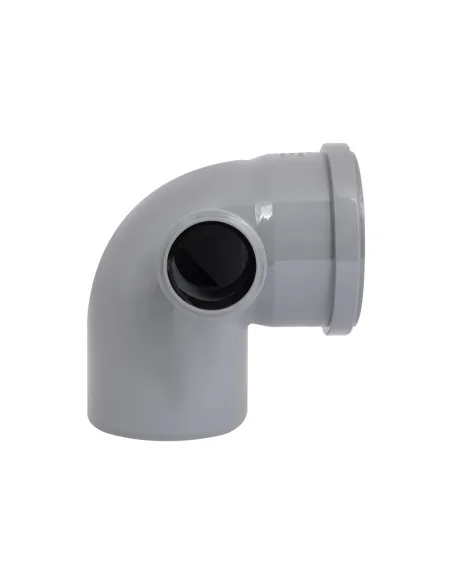 Колено TA Sewage TR110014 50х110х110 мм, для внутренней канализации, с отводом слева