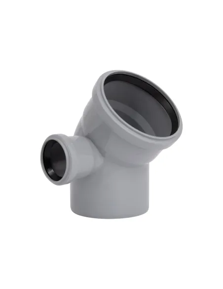 Колено TA Sewage SD00053219 110x100х45 мм, для внутренней канализации, с отводом слева