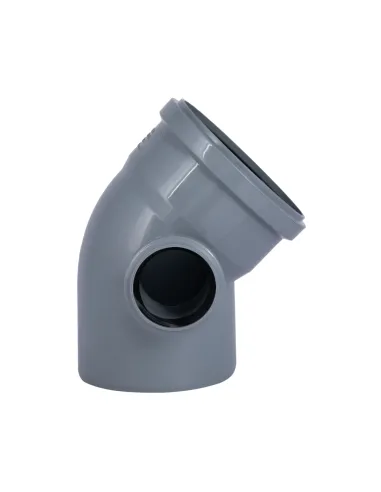 Коліно TA Sewage SD00053219 110x100х45 мм, для внутрішньої каналізації, з відведенням зліва