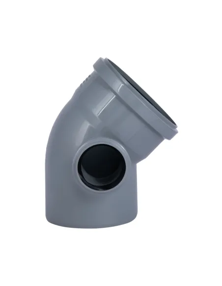Коліно TA Sewage SD00053219 110x100х45 мм, для внутрішньої каналізації, з відведенням зліва