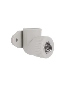 Угол 90 Blue Ocean PPR ф25х1/2 дюйма для полипропиленовых труб, с креплением к стене