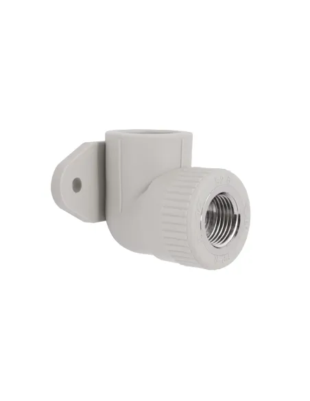 Угол 90 Blue Ocean PPR ф25х1/2 дюйма для полипропиленовых труб, с креплением к стене