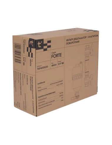 Фільтр-дешламатор Thermo Alliance Forte TAF400G20 3/4 дюйми з магнітом, для котла, поворотний