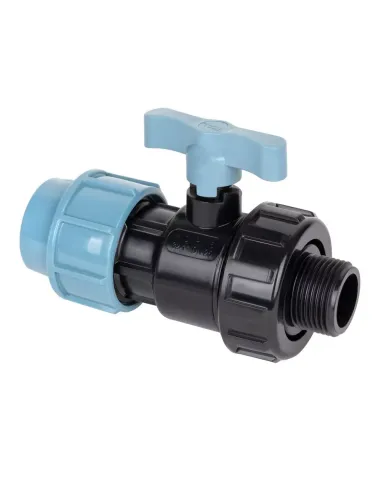 Кран шаровой ITAL ПЭ 25х3/4 дюйма наружная резьба, для полиэтиленовых труб