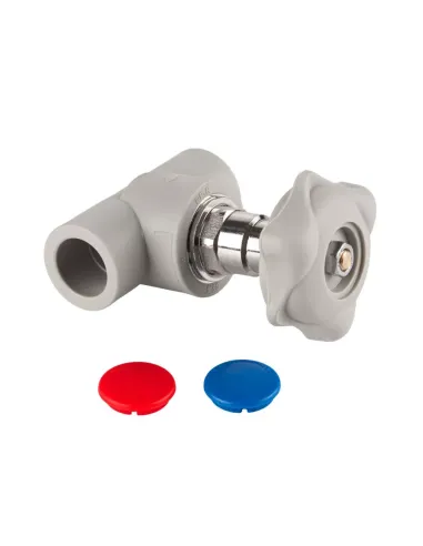 Вентиль ITAL 20 мм для поліпропіленових труб, прохідний