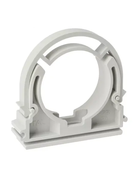 Крепление усиленное ITAL 50 мм для полипропиленовых труб, с зажимом