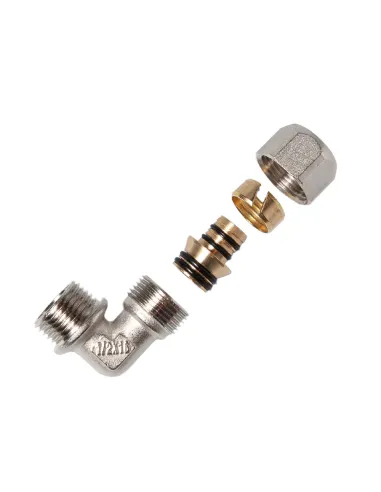 Уголок 90 ITAL РН 20х1/2 дюйма, для металлопластиковых труб