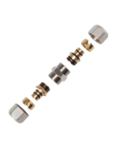 Муфта ITAL 20х20 мм, для металлопластиковых труб