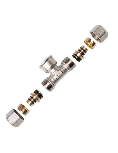 Трійник ITAL РВ 20х1/2х20 мм, для металопластикових труб