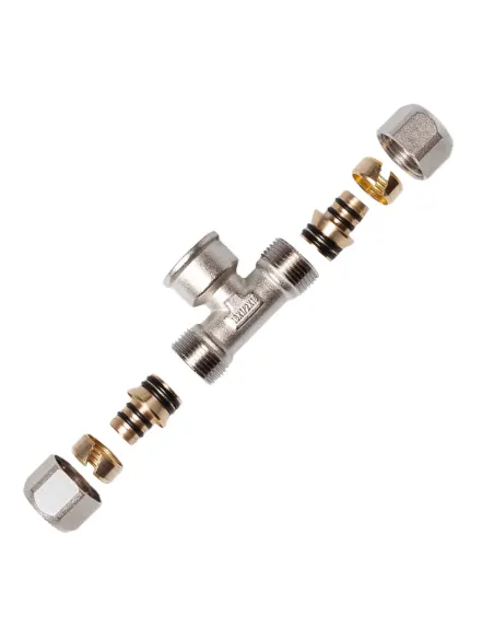 Тройник ITAL РВ 20х1/2х20 мм, для металлопластиковых труб