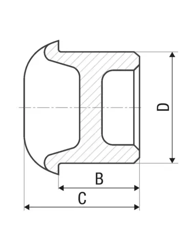 Заглушка ITAL 20 мм зовнішня, для поліпропіленових труб