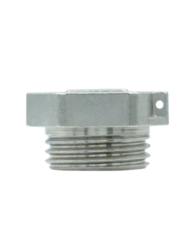 Заглушка Raftec ZN01 1/2 дюйми, РЗ, DN15, під пломбу, нікелева