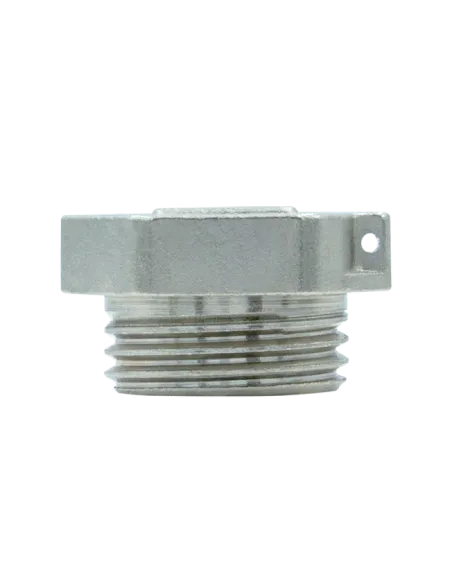 Заглушка Raftec ZN01 1/2 дюйма, РЗ, DN15, под пломбу, никелева