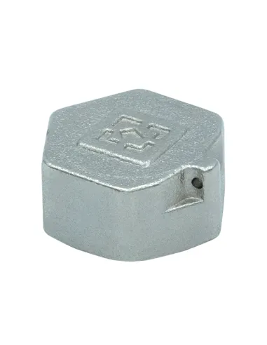 Заглушка Raftec ZV05 1 1/2 дюйми, РВ, DN40, під пломбу, нікелева