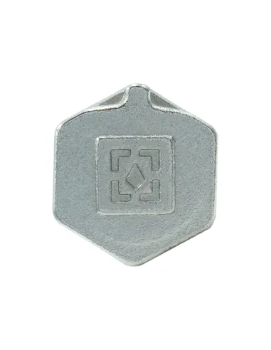 Заглушка Raftec ZV05 1 1/2 дюйми, РВ, DN40, під пломбу, нікелева