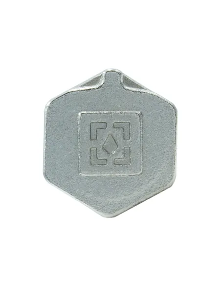 Заглушка Raftec ZV05 1 1/2 дюйми, РВ, DN40, під пломбу, нікелева