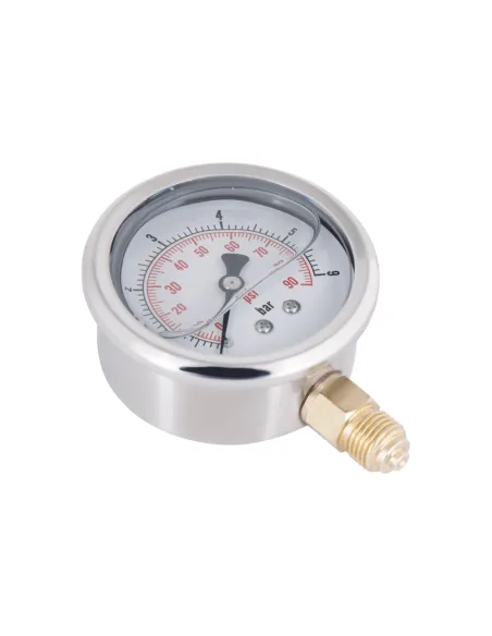 Торцевий манометр Thermo Alliance Forte TAF170G6B 6 Бар, рідконаповнений