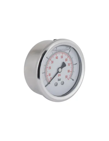 Торцевой манометр Thermo Alliance Forte TAF171G6B 6 Бар, жидконаполненный