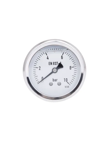 Торцевой манометр Thermo Alliance Forte TAF171G10B 10 Бар, жидконаполненный