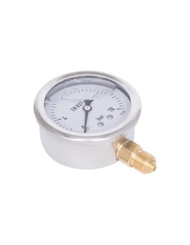 Торцевой манометр Thermo Alliance Forte TAF170G16B 16 Бар, жидконаполненный