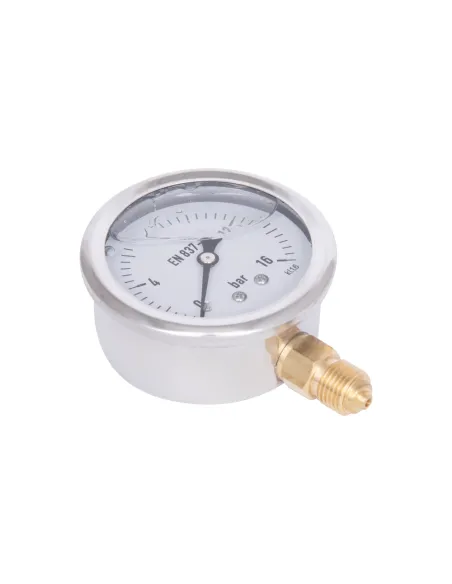 Торцевой манометр Thermo Alliance Forte TAF170G16B 16 Бар, жидконаполненный