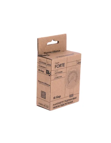 Торцевий манометр Thermo Alliance Forte TAF170G16B 16 Бар, рідконаповнений