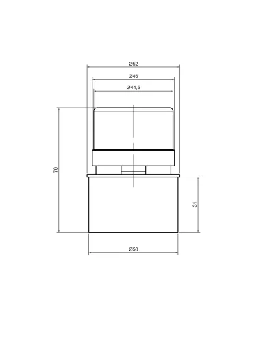 Заглушка TA Sewage PPR SD00034568 50 мм для внутренней канализации, с воздушным клапаном